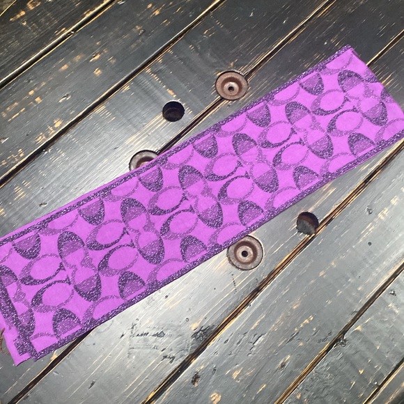 Coach Signature Wool Blend Scarf - Picture 12 of 12